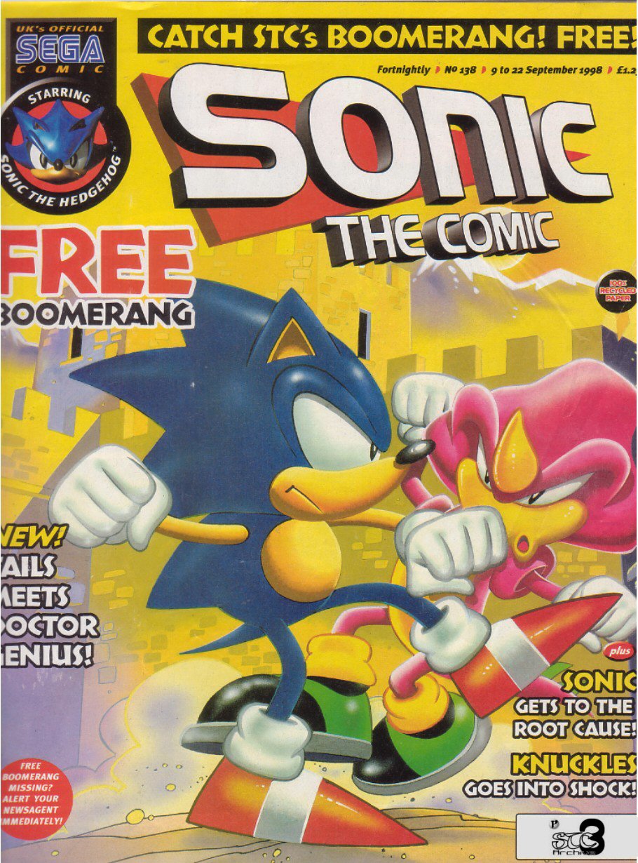 Sonic - The Comic Issue No. 138 Comic cover page